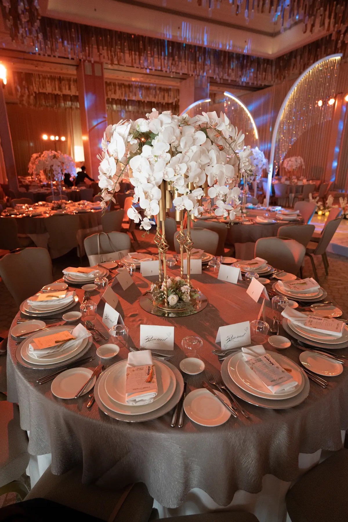 Orchid tablescapes