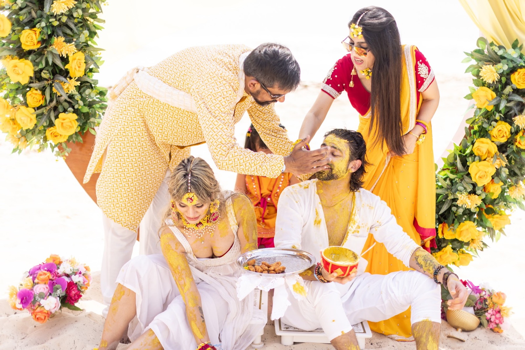 Haldi on the sand