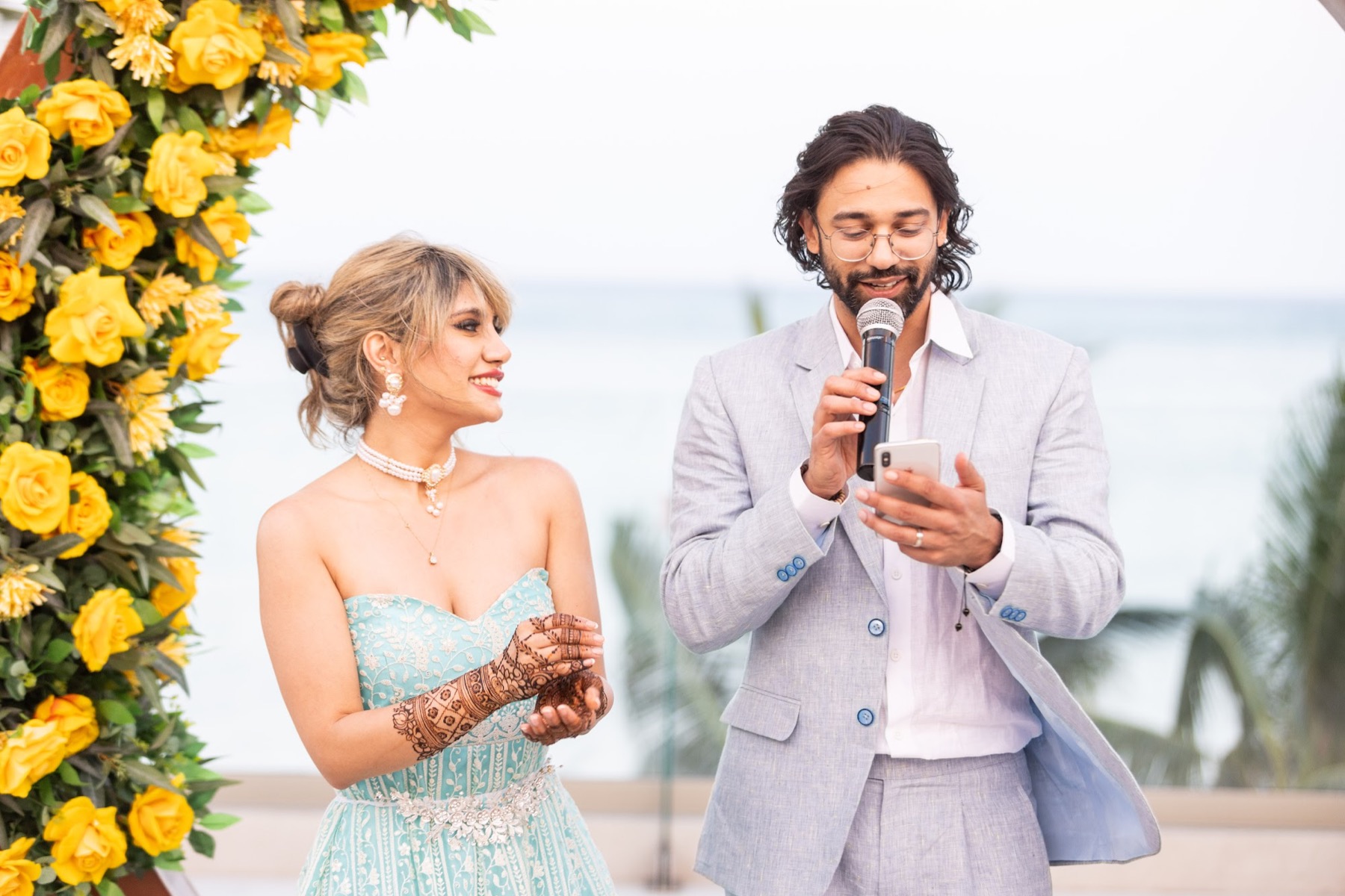 Tania & Saurav — celebration frame
