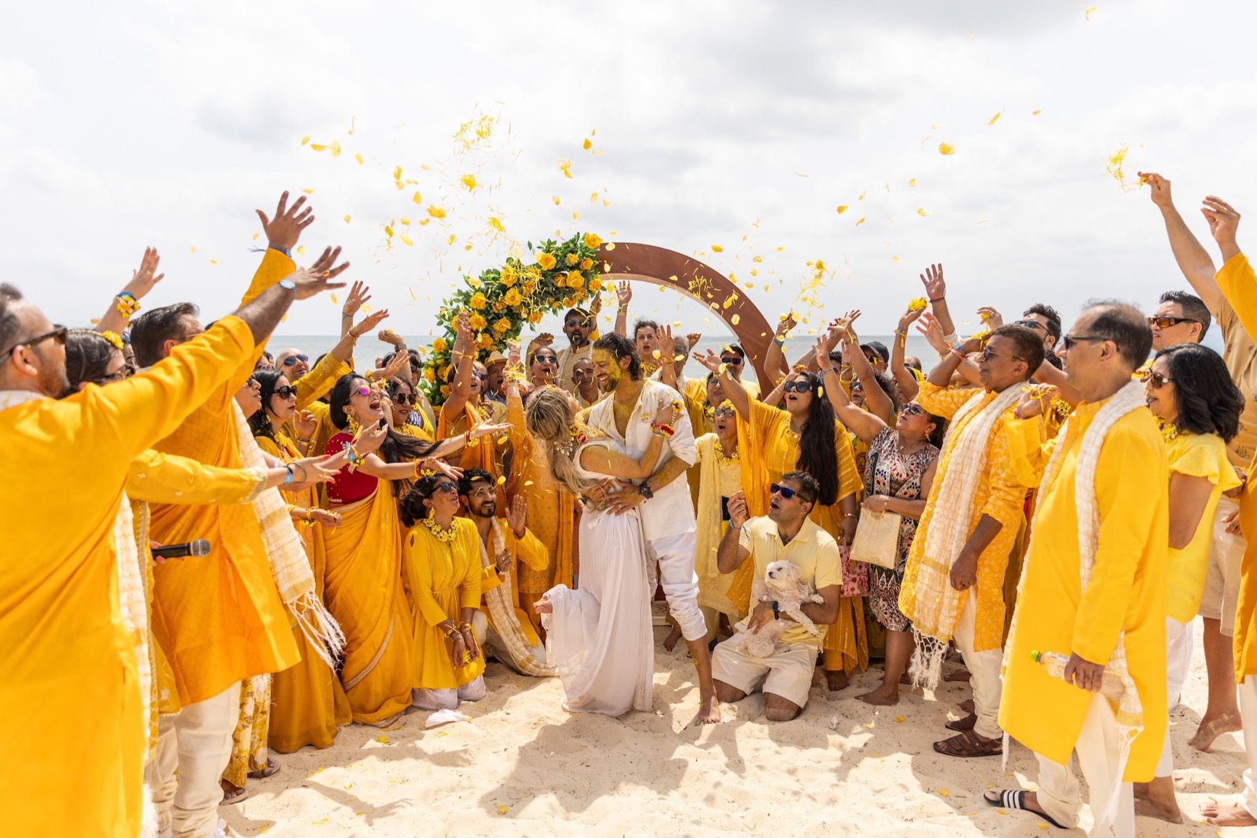 Tania & Saurav — celebration frame